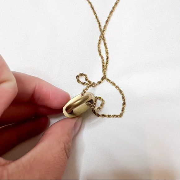 Louis Vuitton Brass Lock Chain Necklace - Picture 6 of 6